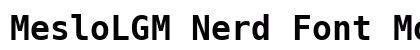 MesloLGM Nerd Font Mono Bold preview