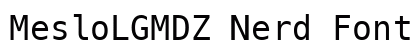 MesloLGMDZ Nerd Font Mono Regular preview
