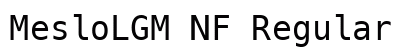 MesloLGM NF Regular preview