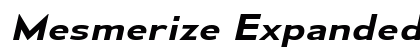 Mesmerize Expanded SemiBold Italic Preview