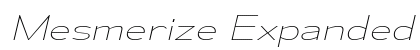Mesmerize Expanded UltraLight Italic Preview