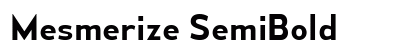Mesmerize SemiBold Preview
