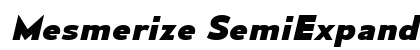 Mesmerize SemiExpanded ExtraBold Italic Preview
