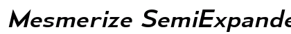 Mesmerize SemiExpanded Italic Preview