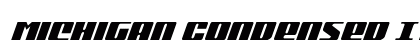Michigan Condensed Italic Condensed Italic preview