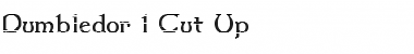 Dumbledor 1 Cut Up Font
