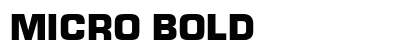 Micro Bold preview