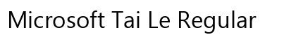 Microsoft Tai Le Regular Preview