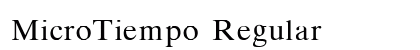 MicroTiempo Regular preview