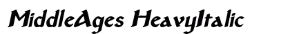 MiddleAges HeavyItalic preview