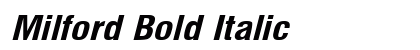 Milford Bold Italic Preview
