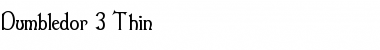 Dumbledor 3 Thin Font