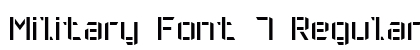 Military Font 7 Regular preview
