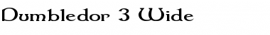 Download Dumbledor 3 Wide Font