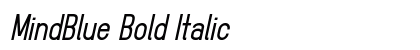 MindBlue Bold Italic Preview