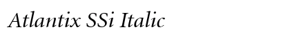 Atlantix SSi Italic Preview