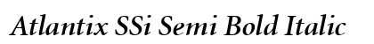 Atlantix SSi Semi Bold Italic preview