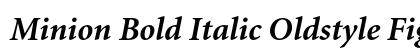 Minion Bold Italic Oldstyle Figures preview