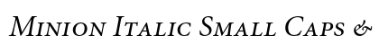 Minion Italic Small Caps & Oldstyle Figures Preview