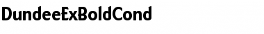 DundeeExBoldCond Font