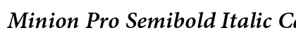 Minion Pro Semibold Italic Caption Preview