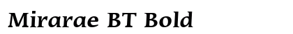 Mirarae BT Bold preview