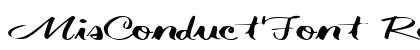 MisConductFont Regular preview