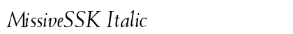 MissiveSSK Italic Preview