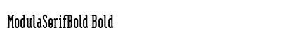 ModulaSerifBold Bold preview