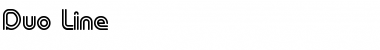 Duo-Line Regular Font Duo-Line Regular Font