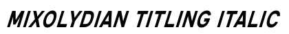 Mixolydian Titling Italic Preview