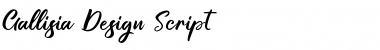 Gallisia Design Script Regular Font