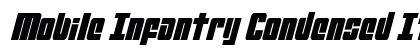 Mobile Infantry Condensed Italic Condensed Italic preview
