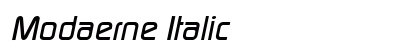 Modaerne Italic Preview