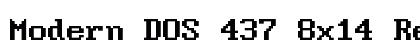 Modern DOS 437 8x14 Regular preview
