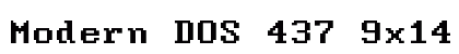 Modern DOS 437 9x14 Regular preview