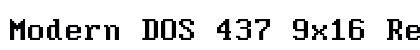 Modern DOS 437 9x16 Regular preview