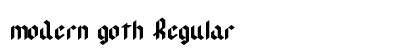 modern goth Regular preview