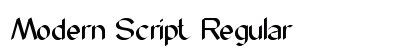 Modern Script Regular preview