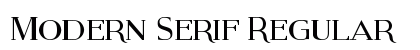 Modern Serif Regular preview