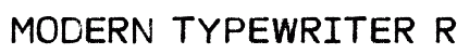 MODERN TYPEWRITER Regular preview