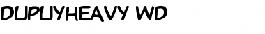 DupuyHeavy Wd Font