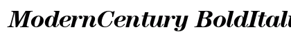 ModernCentury BoldItalic preview
