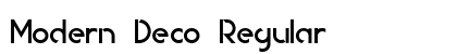 Modern Deco Regular preview