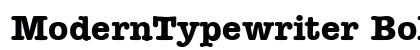 ModernTypewriter Bold preview