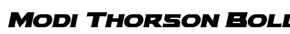 Modi Thorson Bold Italic Bold Italic preview