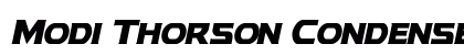Modi Thorson Condensed Italic Condensed Italic preview