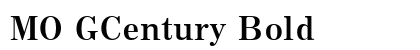 MO GCentury Bold Preview