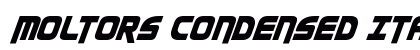 Moltors Condensed Italic Condensed Italic preview