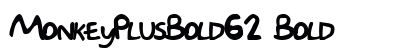 MonkeyPlusBold62 Bold preview